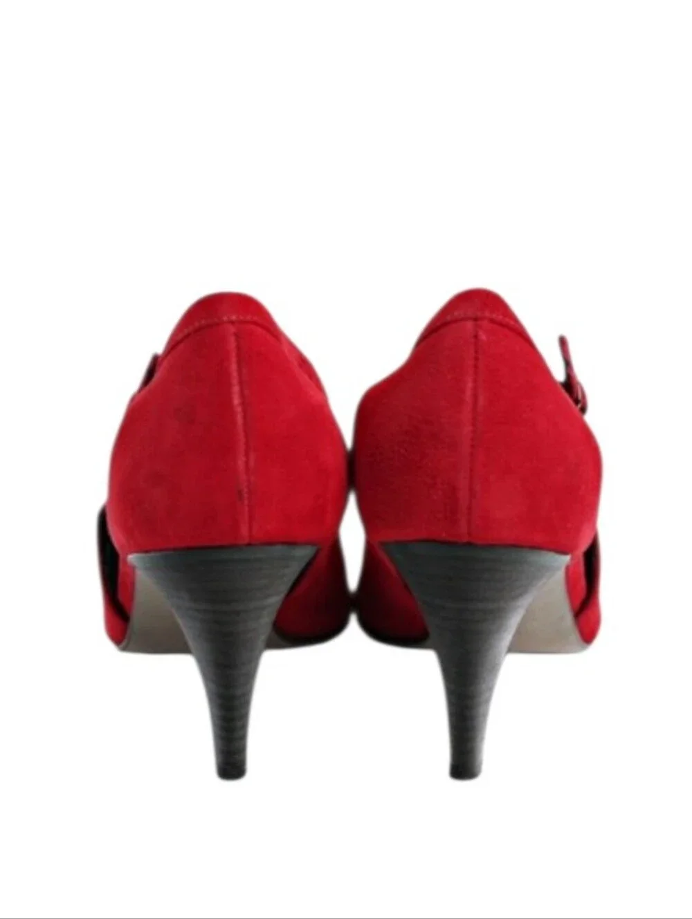 Paul Green Sophia red suede heels size 6
